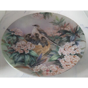 Nature's Poetry Series Plate #10 Song Of Spring By Lena Liu(1991 Bradex)